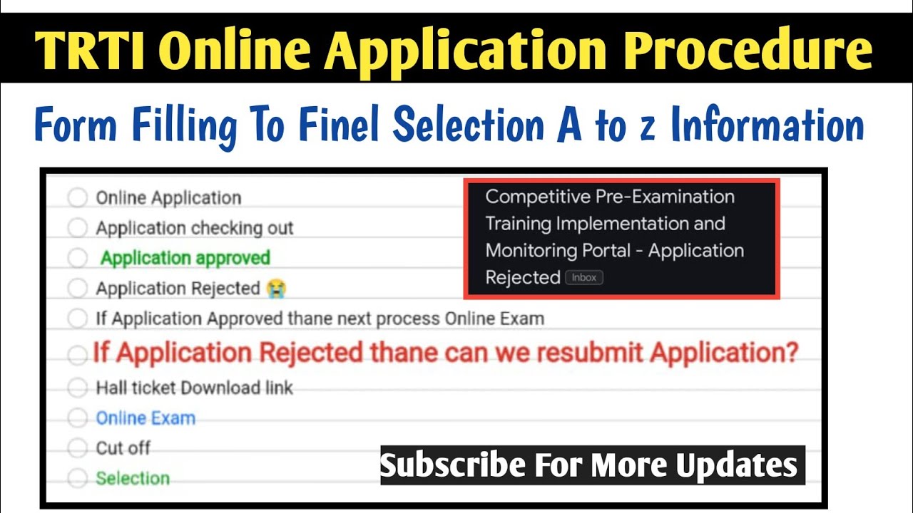 TRTI Application Approved selection त्याच्या पुढची procces काय A to Z Procedure 👈||संपूर्ण माहिती 🗣️