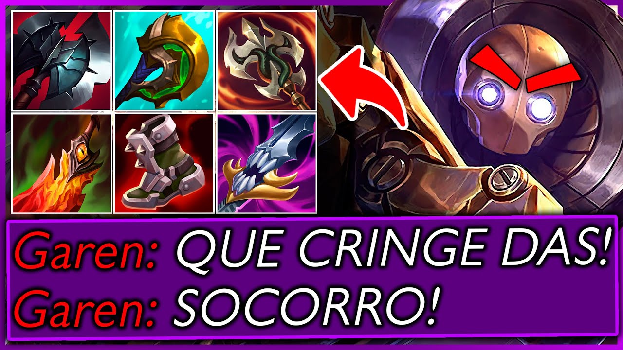 😈¡La *BUILD MAS HORRIBLE* de BLITZCRANK AD HACE que GAREN LLORE por ESTE BRUTAL ONE SHOT!