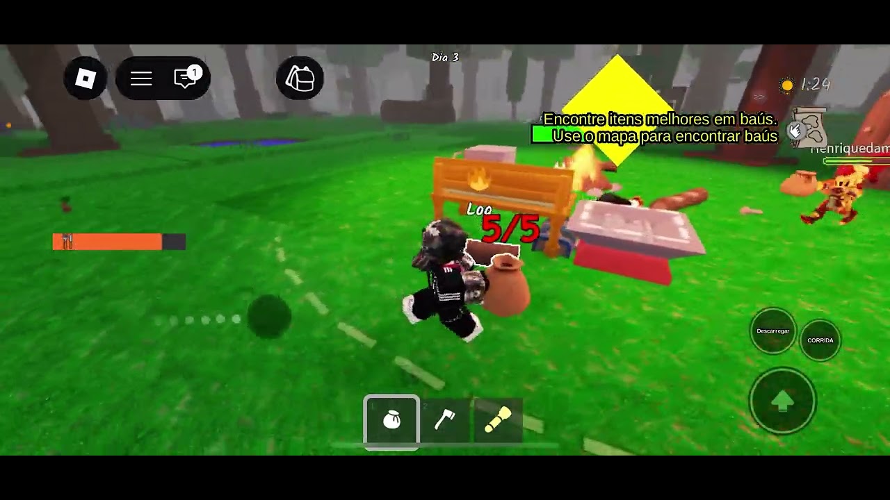 eu sobrevivi 5 noites na floresta -￼ Roblox 99 noites na floresta￼