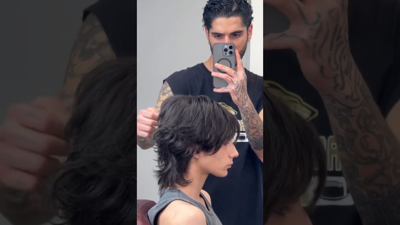 wolf cut Tutorial #shorts #explore #hairstyle