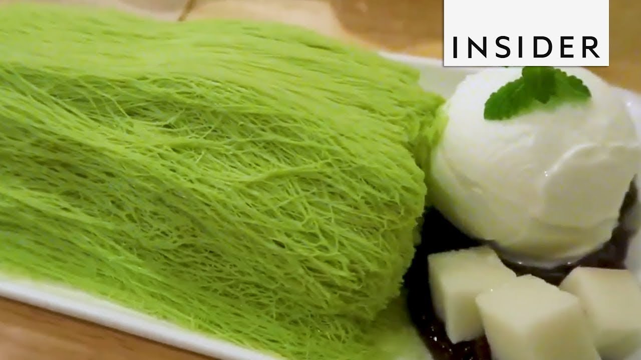 South Korean Shaved Ice Looks Like Noodles