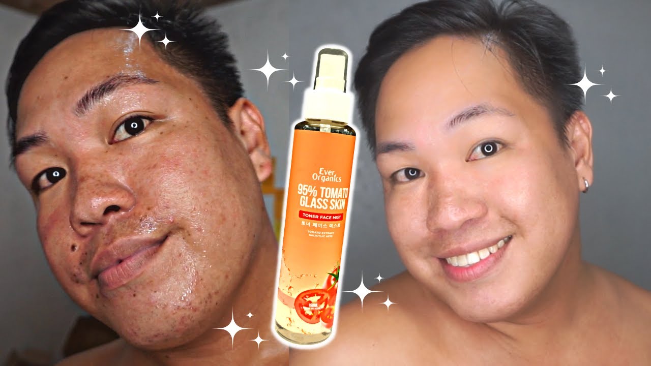 EVER ORGANICS TOMATO GLASS SKIN TONER MIST  REVIEW FOR ONE MONTH -  INSTANT GLASS SKIN NGA BA?!