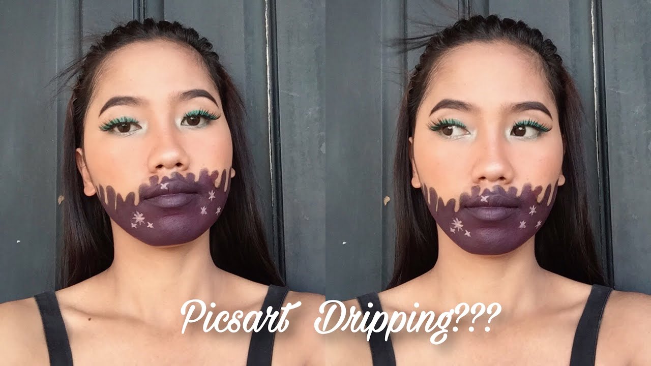 PICSART DRIPPING EFFECT MAKEUP LOOK |Maemae N | Ph