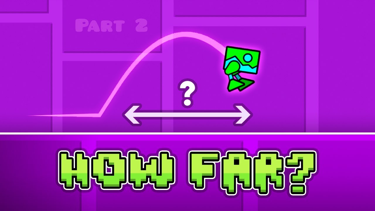 How Far Can Geometry Dash Icons Jump at Different Speeds? (Part 2 - Robot)