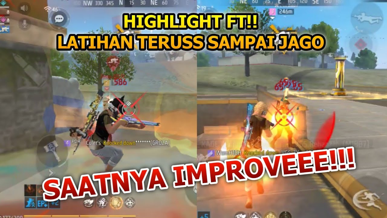 POKONYA HIGHLIGHT MIC CHECK FT FT FT!! LETS IMPROVE🔥🔥 - FREE FIRE