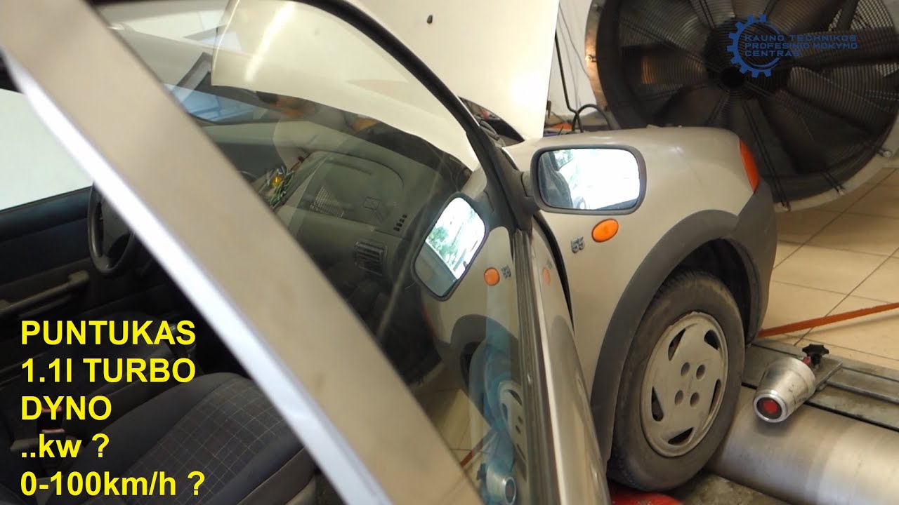 Fiat Punto 1.1 turbo 0.8 bar on DYNO - ar atlaikė? kiek kw?