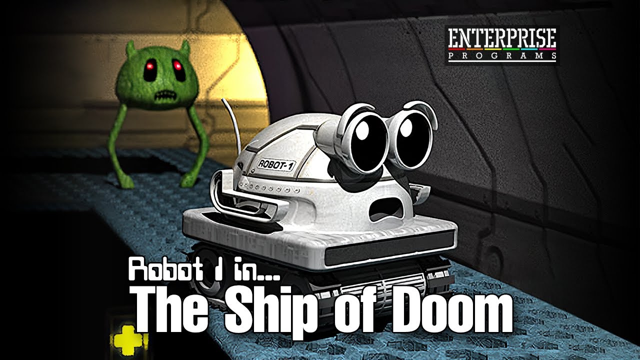 Robot 1 in... The Ship of Doom (Enterprise 64/128k game) [walkthrough]