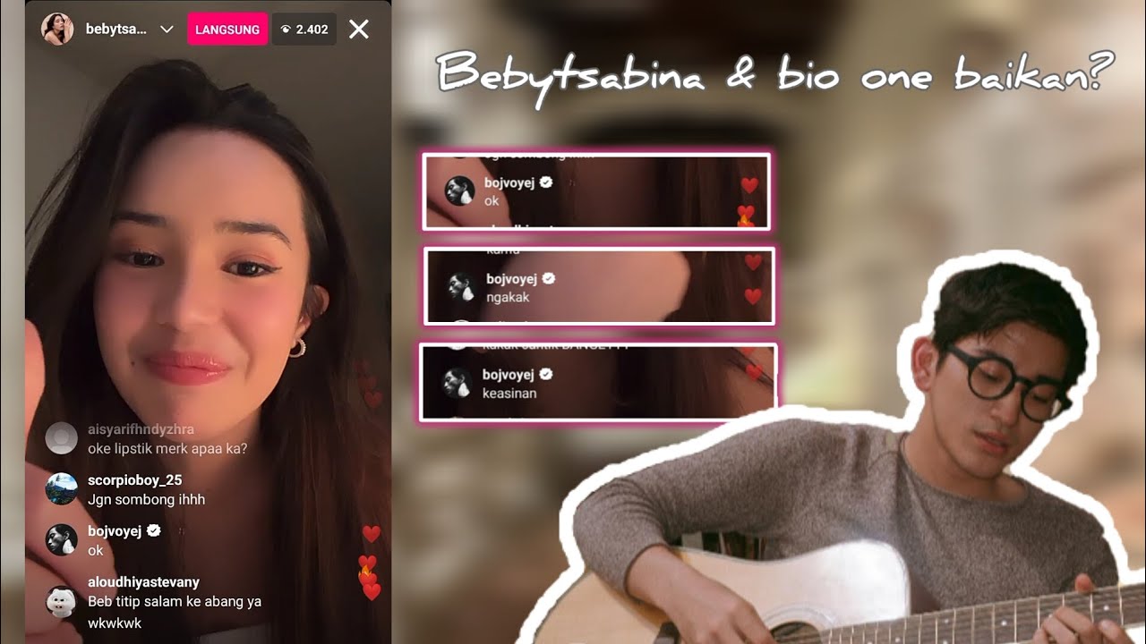 Bio one nonton live instagram bebytsabina jadi salting?