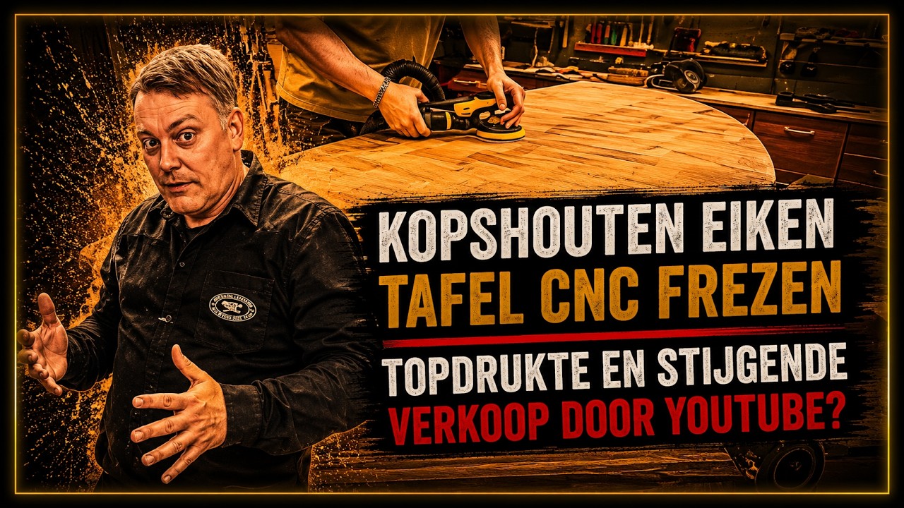 #79 | Veel eiken meubels maken - Ovale kops eiken blad afmaken | Kasten maken | Meubelmaker Burgum
