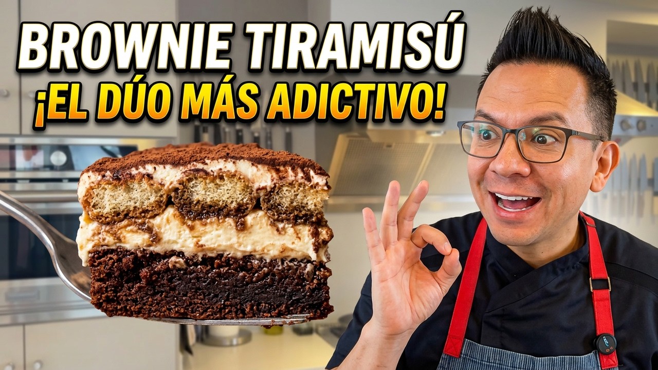 Dos CLÁSICOS, un postre IMPOSIBLE, prepara BROWNIE TIRAMISÚ!