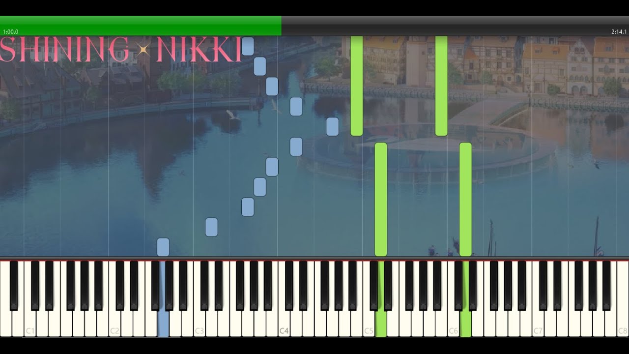 Lake Silvermoon - Shining Nikki Piano Tutorial (Easy/Medium)