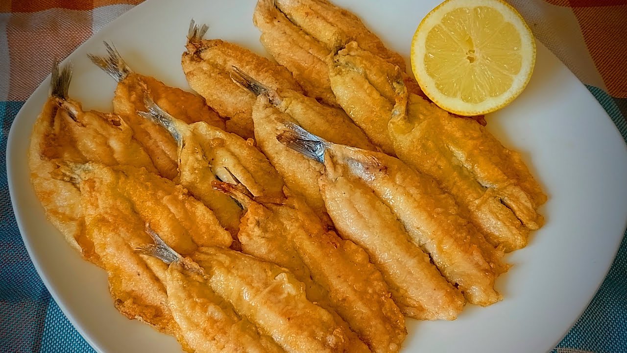 Boquerones (bocartes) fritos. Rebozados y sin espinas😁