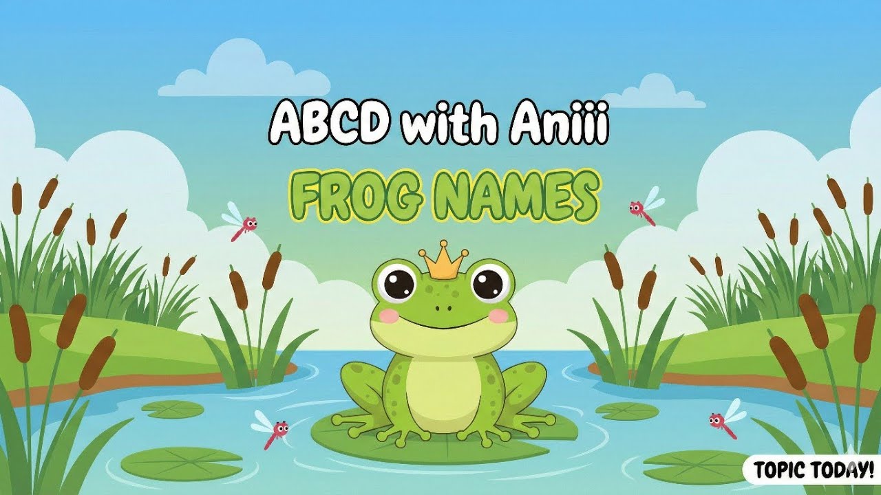 Learn Frog Names for Kids 🐸 | Types of Frogs | Kids Educational Video