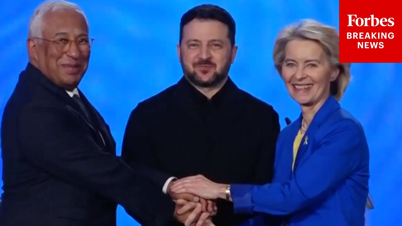 JUST IN: Ukraine's Zelensky, EU Leaders Hold Press Briefing On 4th Anniversary Of Russia's Invasion
