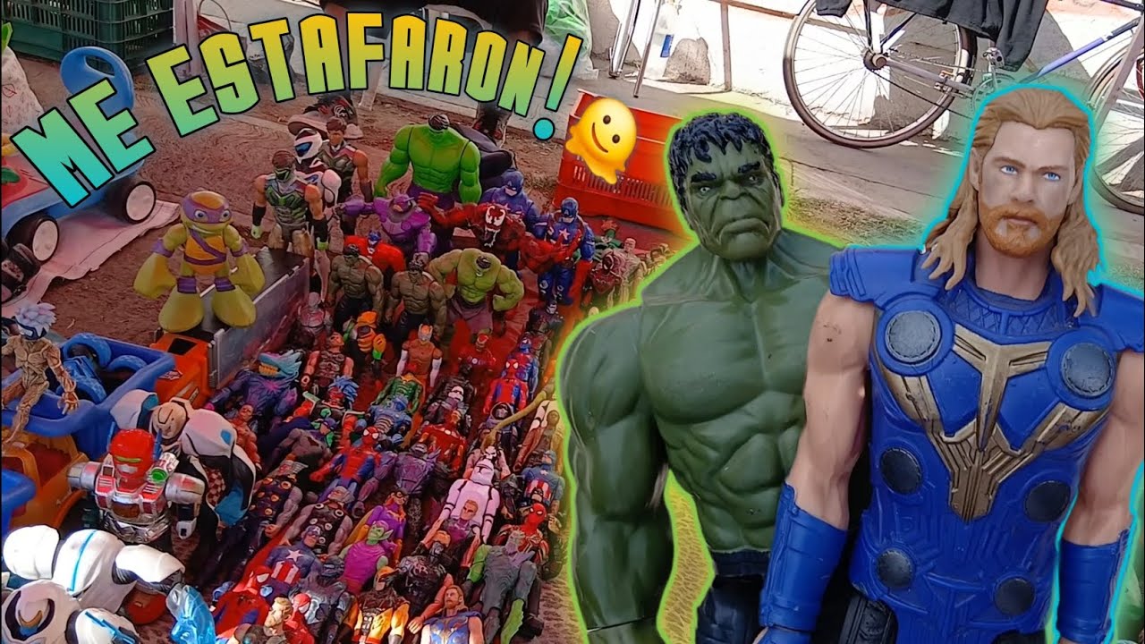 Buscando figuras de marvel en un tianguis//grabando por cuarta vez//angel slasher 