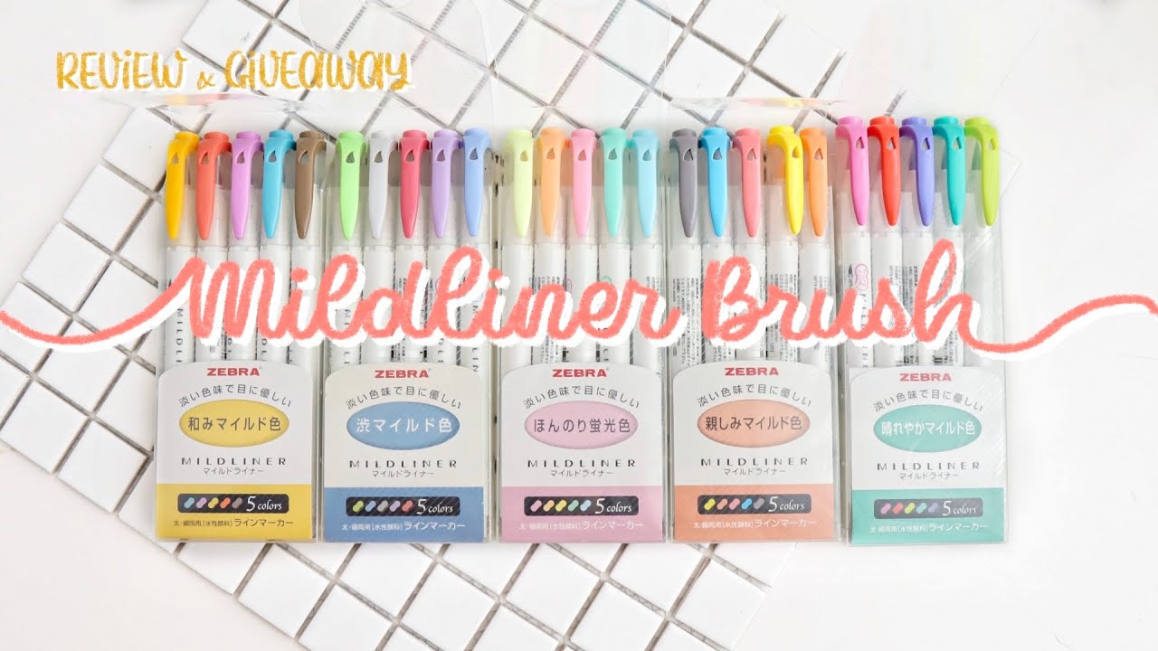 Review Bút Thư Pháp Mildliner Brush | Happy Hidari