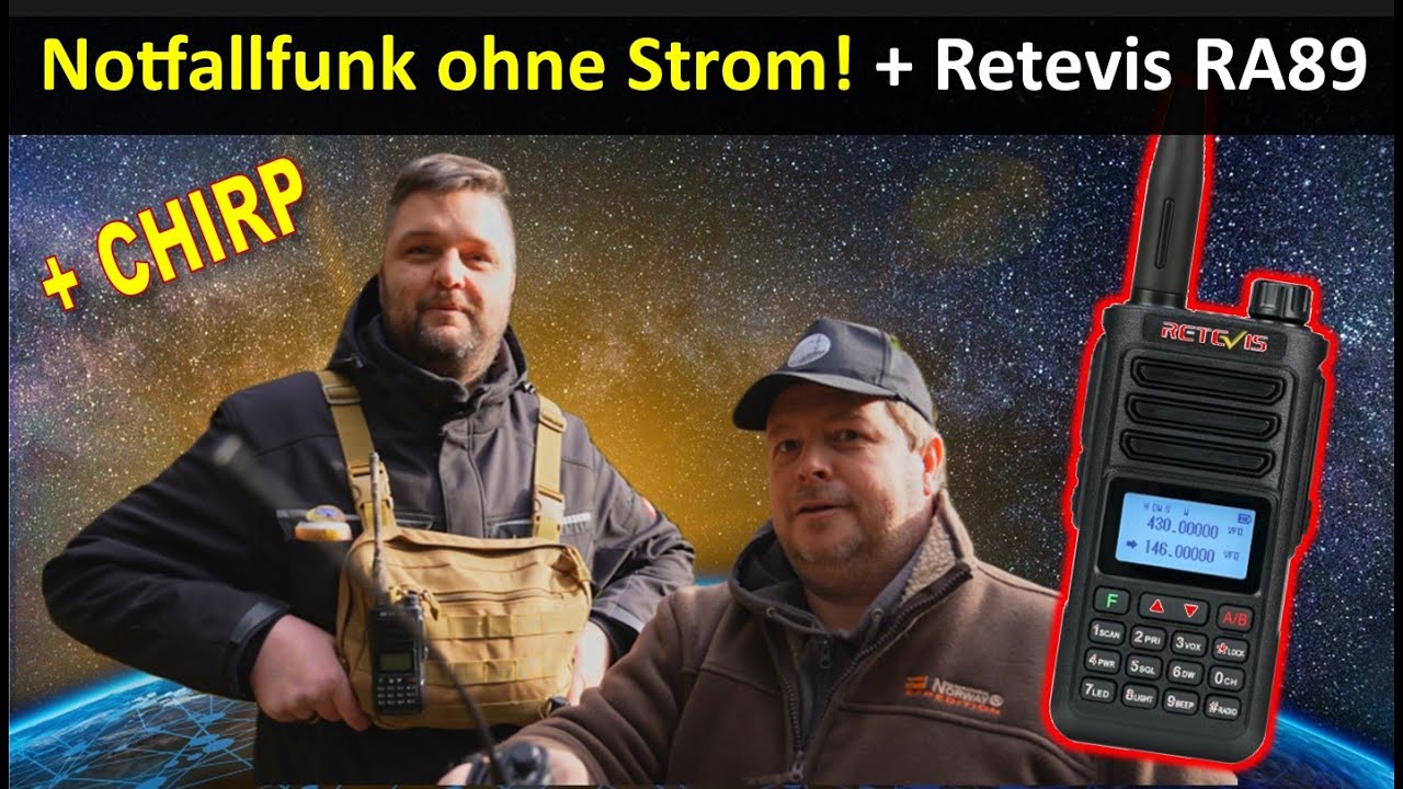 Blackout Kommunikation ohne Strom - Funk +++ Retevis RA89