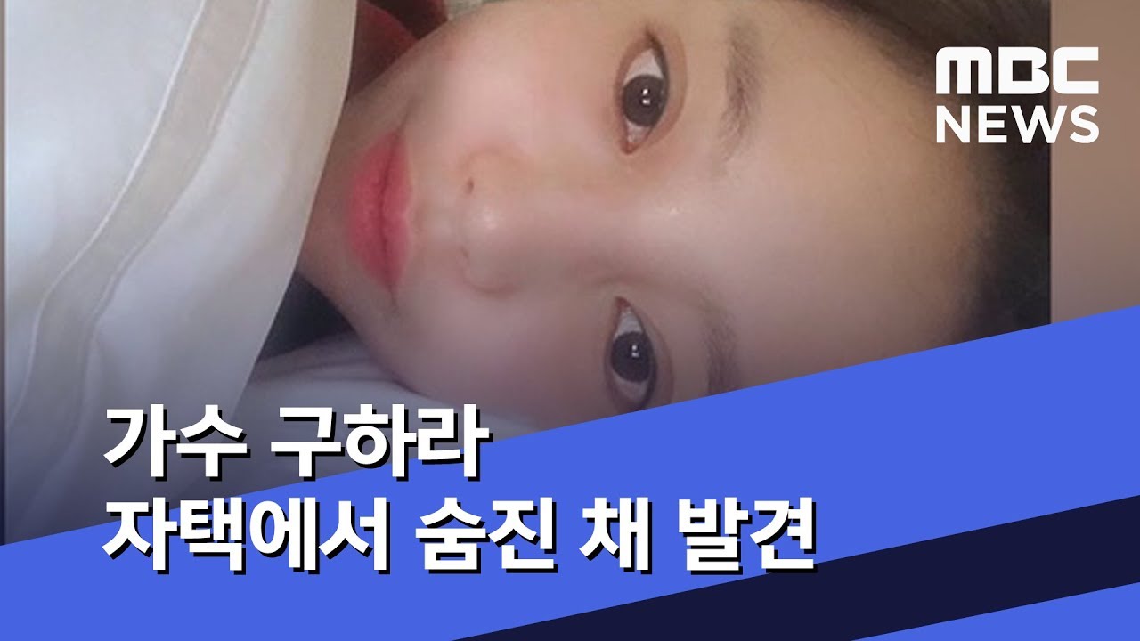가수 구하라 자택에서 숨진 채 발견  (2019.11.24/뉴스데스크/MBC)