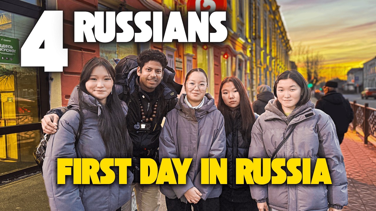 4 Russians, Helps Lost Indian Tourist | First Day in Russia 🇷🇺
