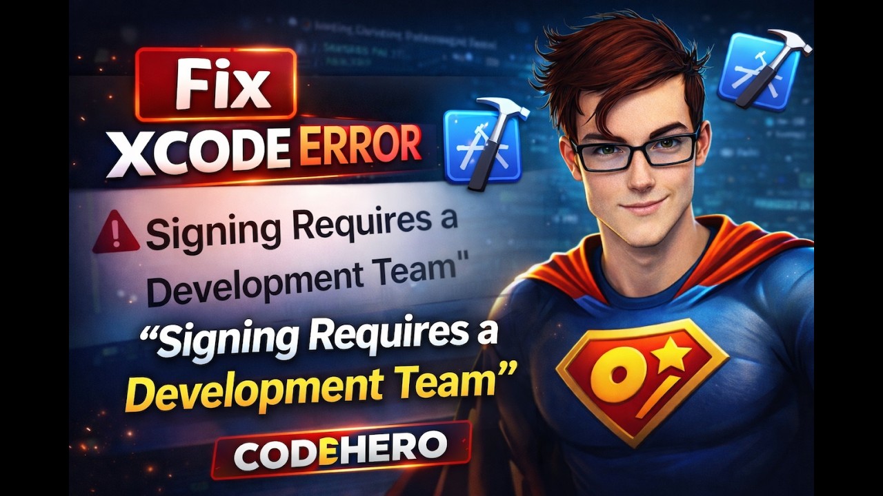 Fix &lsquo;Signing Requires a Development Team&rsquo; in Xcode 26 (Guide)