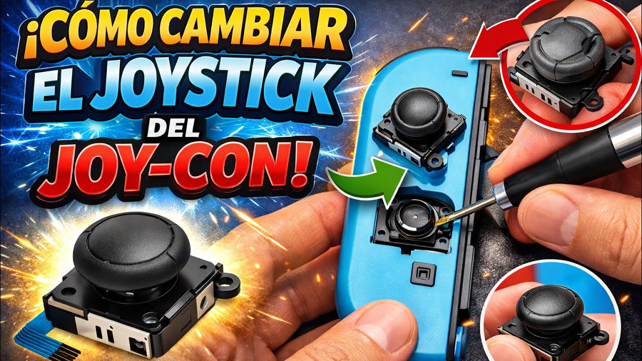 Cómo CAMBIAR el JOYSTICK del JOY-CON | Elimina el DRIFT fácil y rápido