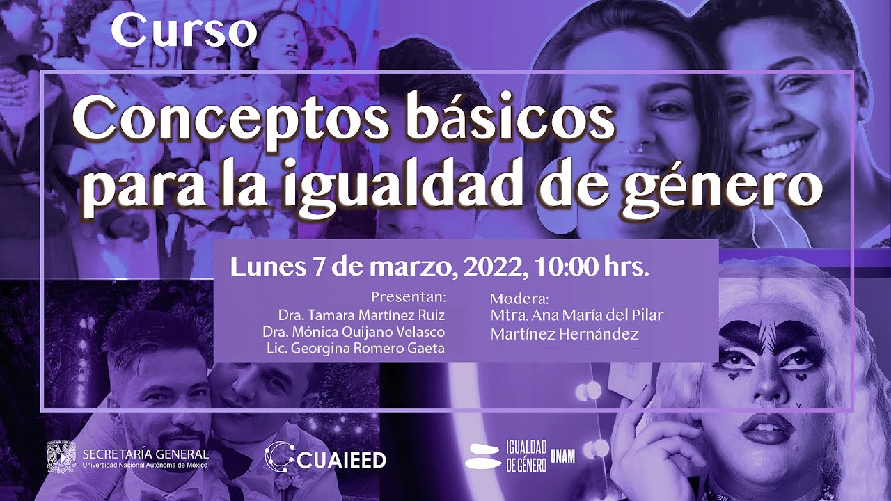 Conceptos básicos para la igualdad de género