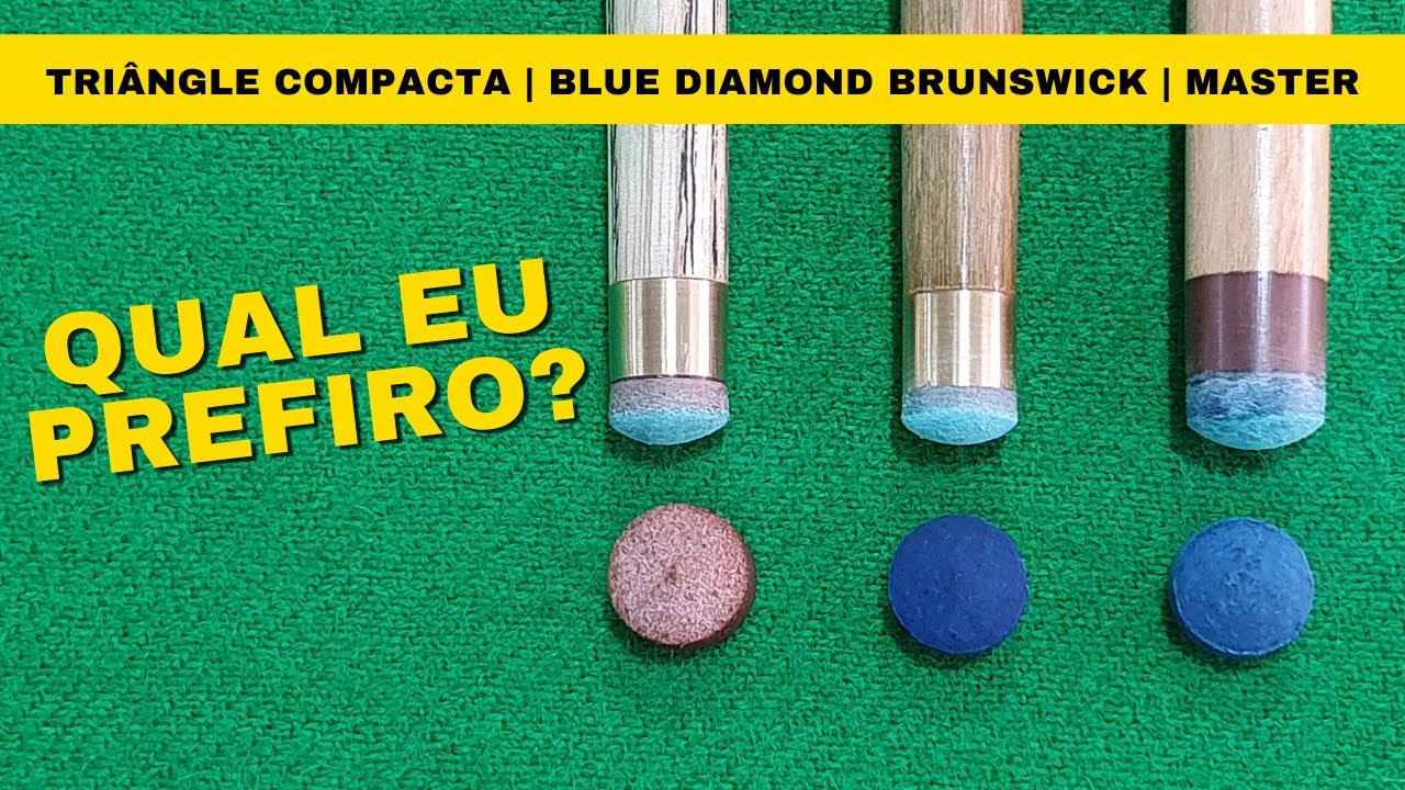 Testei as solas Master, Blue Diamond e Tri&acirc;ngle Compacta. A SOLA QUE D&Aacute; EFEITO e boa pra sinuquinha!