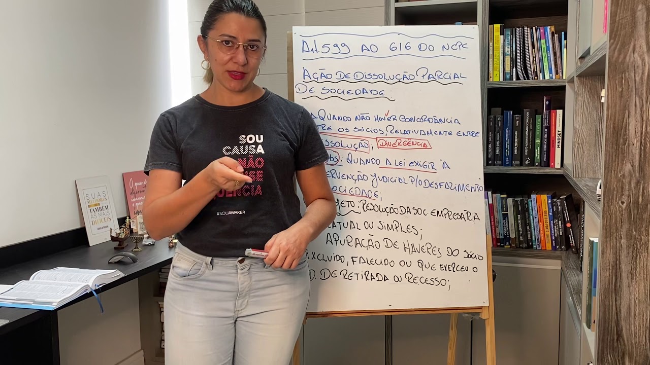 Aula de Processo Civil: Dissolução Parcial de Sociedade