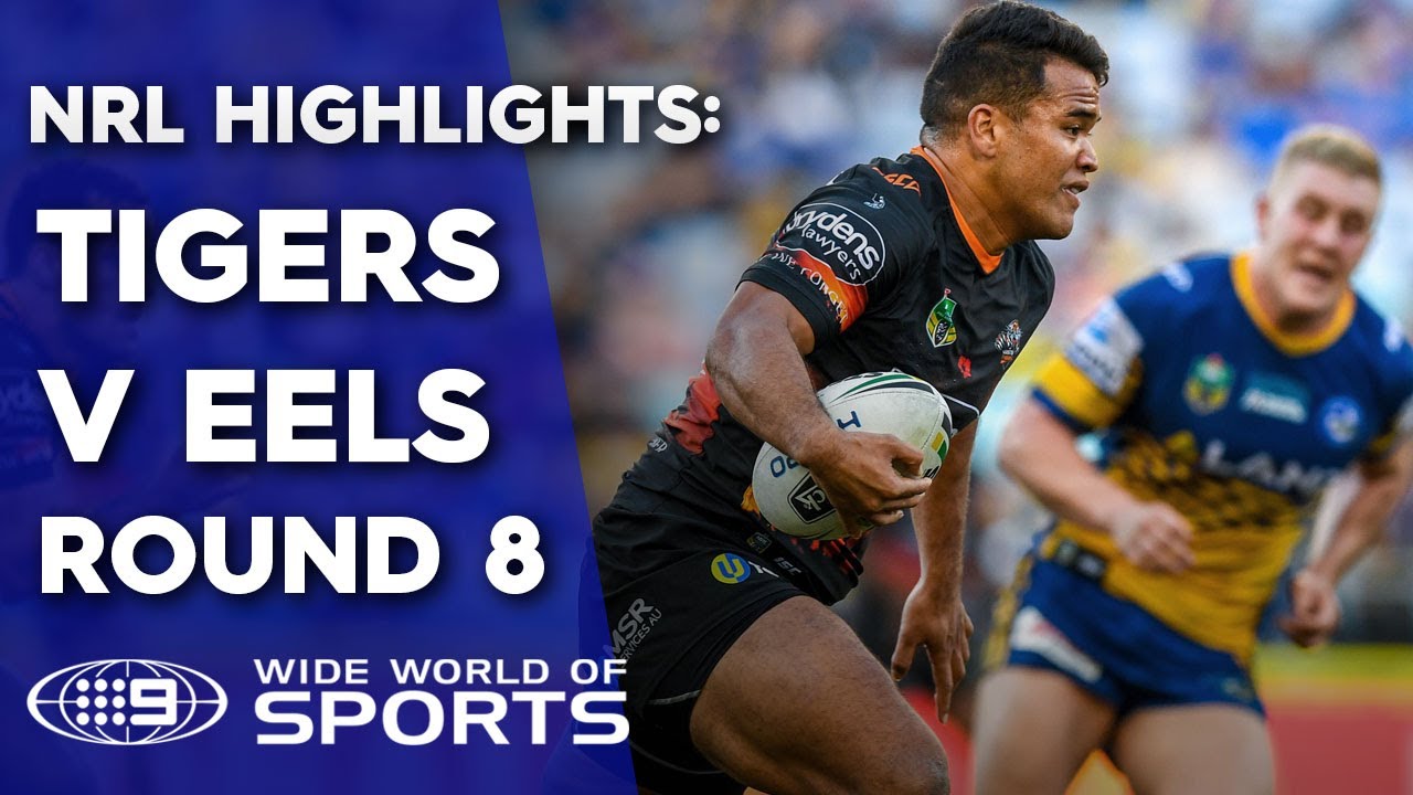 NRL Highlights  Parramatta Eels v Wests Tigers - Round 8
