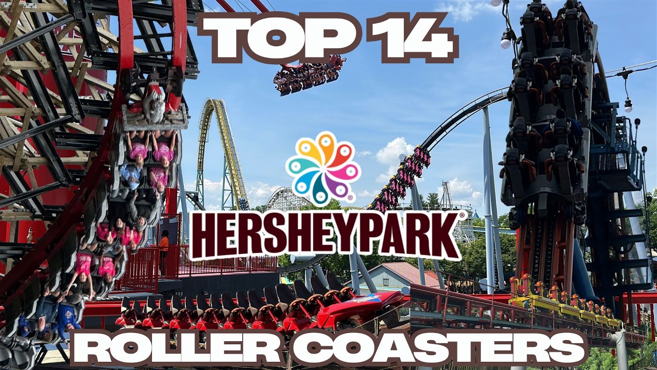 Рейтинг ВСЕХ 14 американских горок в парке Hersheypark!