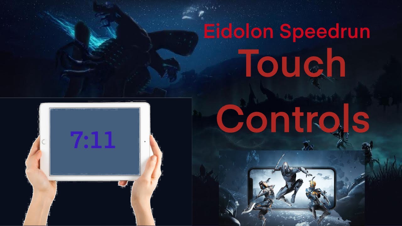 Speedrunning Warframe’s hardest content on Mobile with touch controls | Eidolon hunt in 8mins