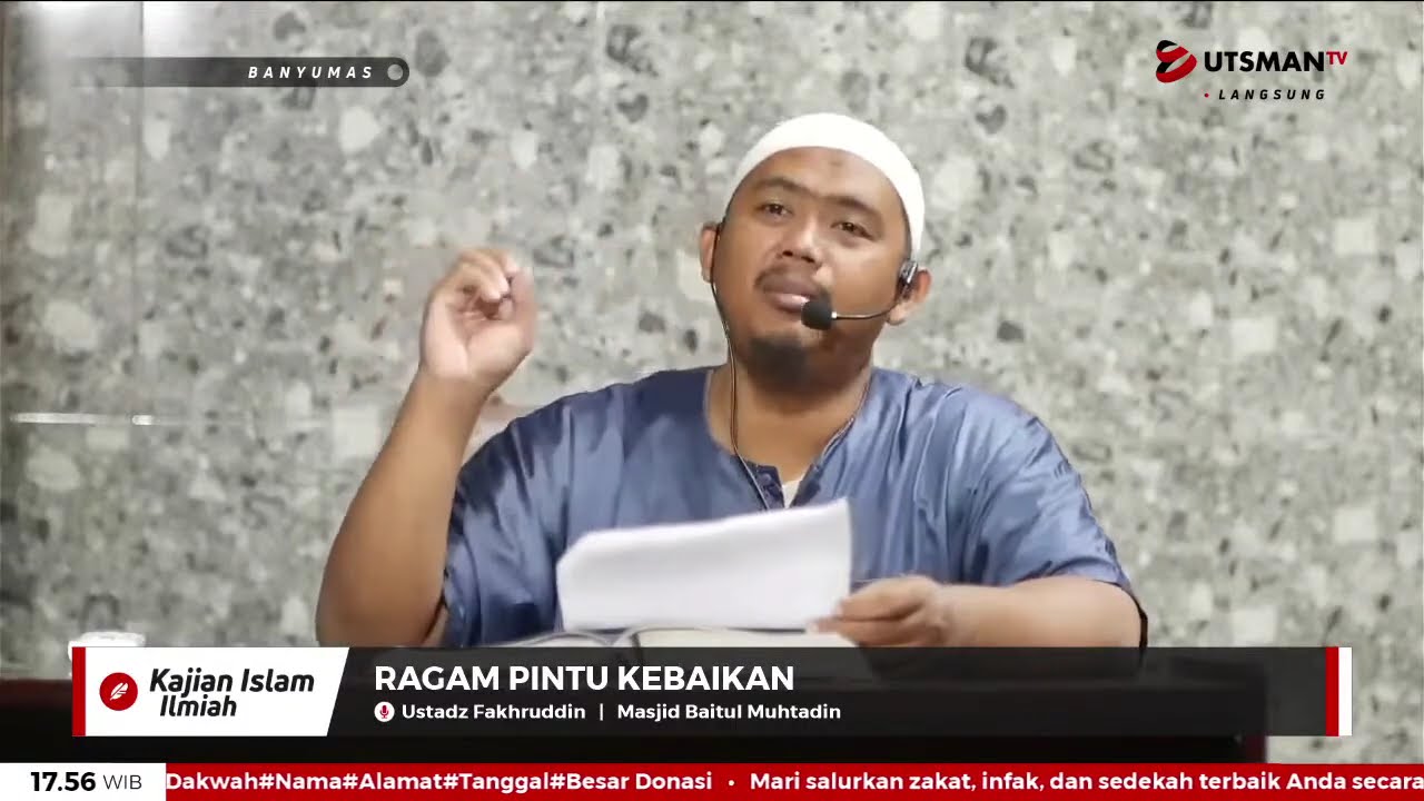 LIVE Ragam Pintu Kebaikan - Ust. Fakhruddin