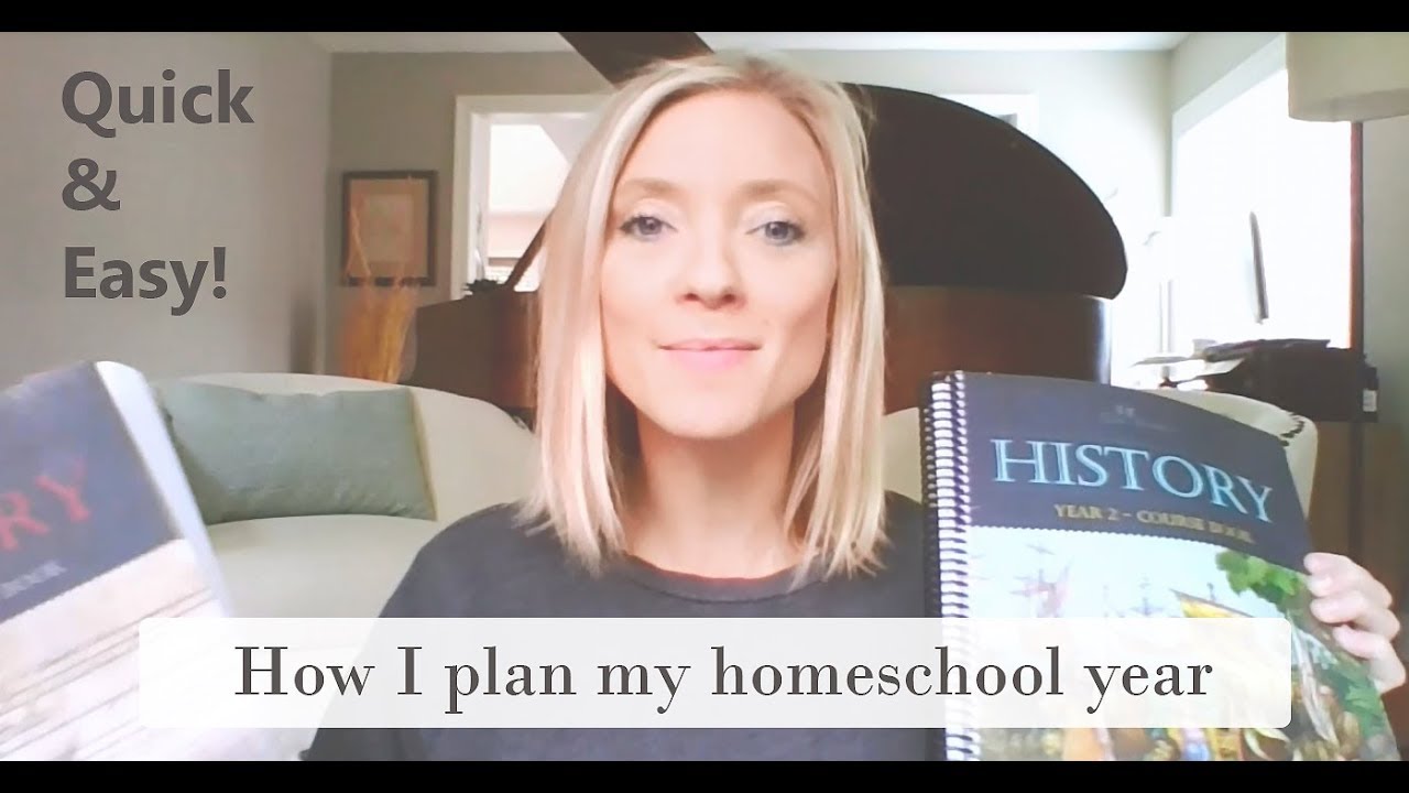 How I plan my homeschool year for 4 kids | Quick & easy {TGATB curriculum}