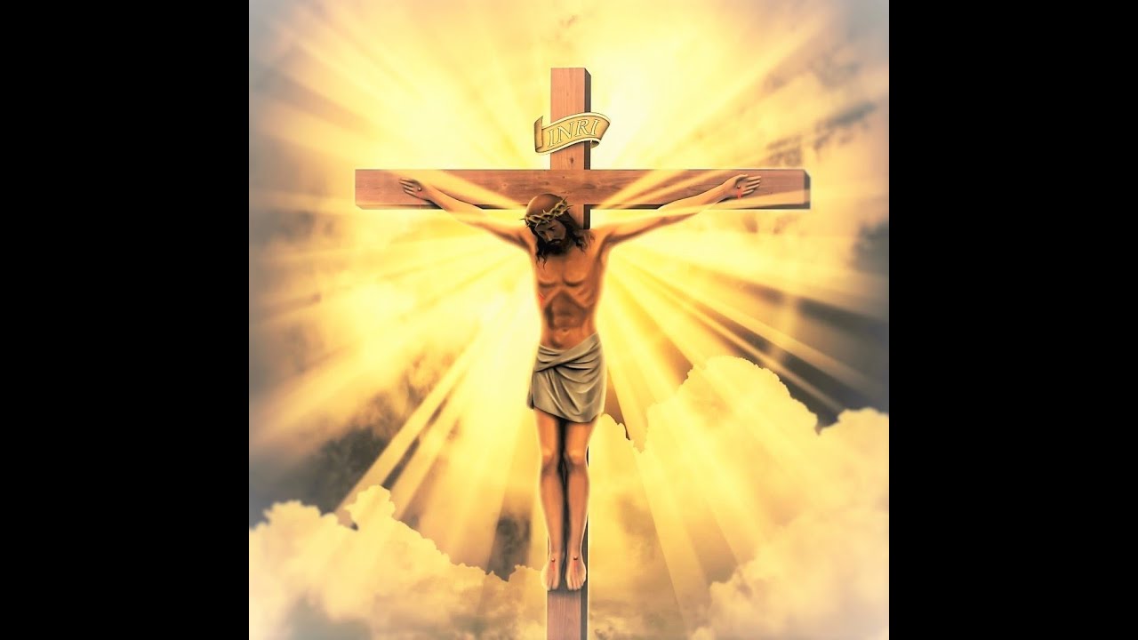 Behold, the Cross of the Lord! Begone, all evil powers!Hallelujah! Hallelujah! Hallelujah!