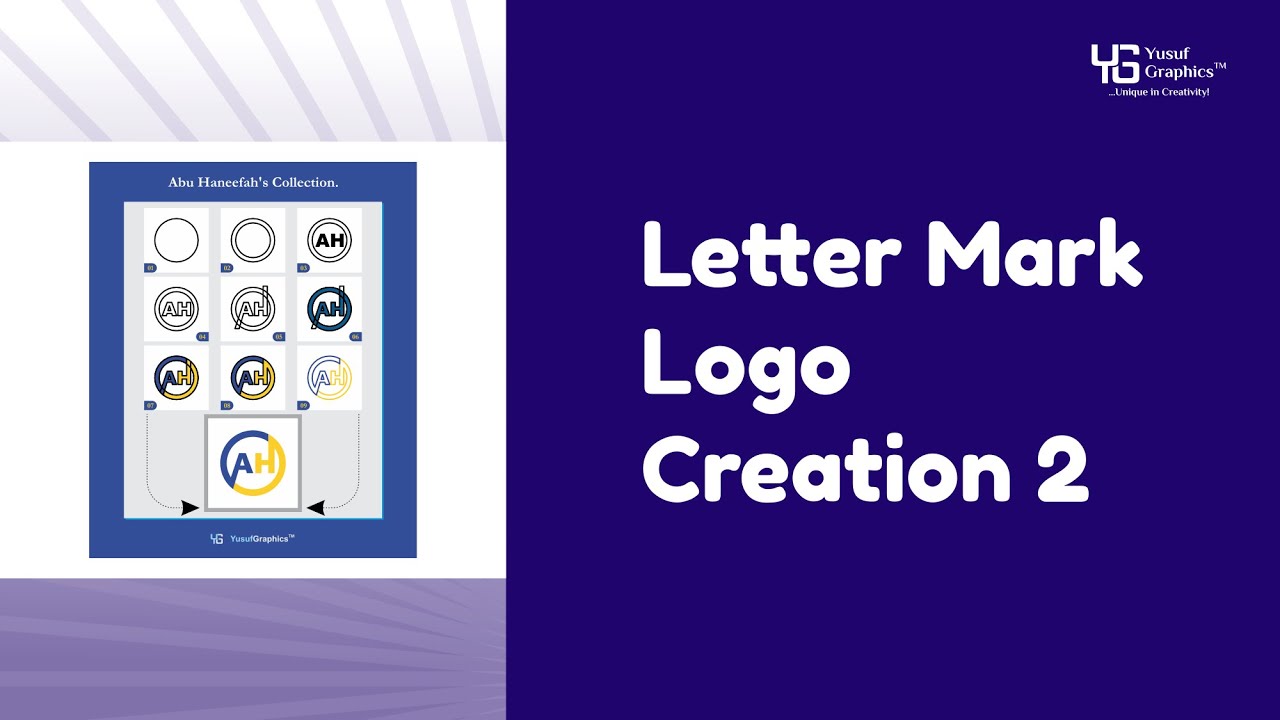Watch me Create a  LETTER MARK LOGO in 12 Minutes