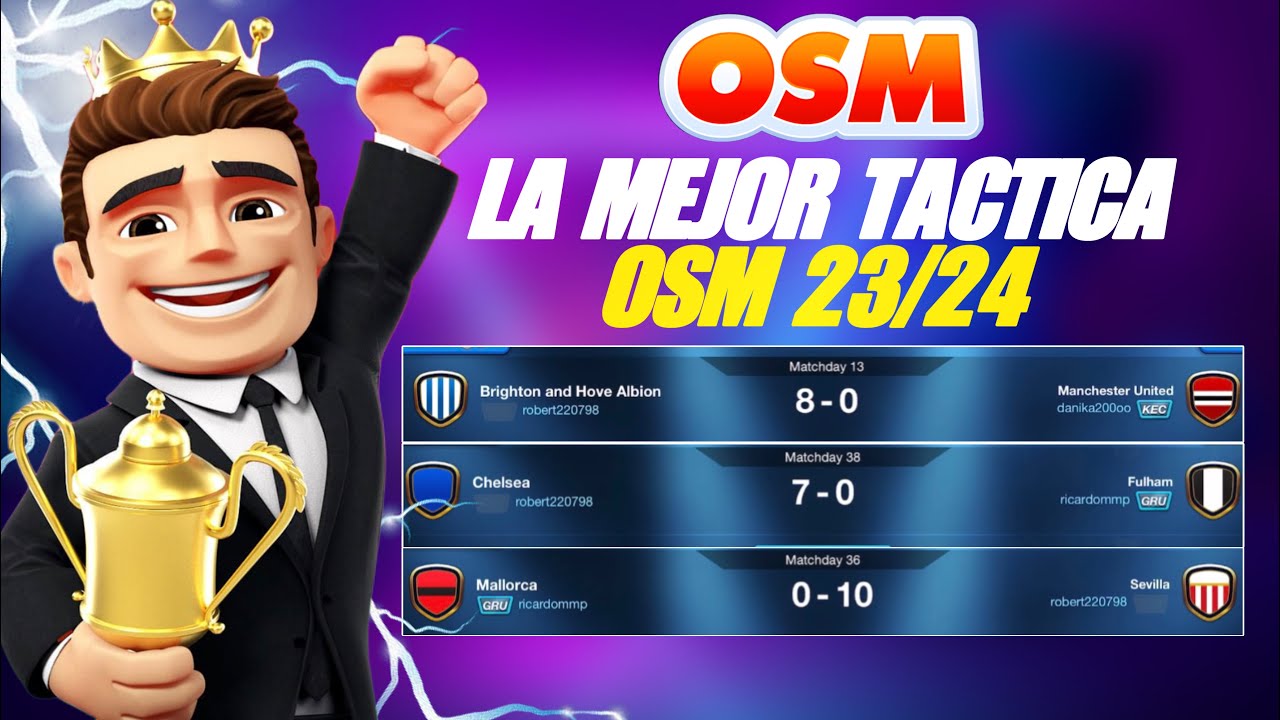 LA NUEVA MEJOR TACTICA DE OSM 23/24 | ¡GANA 99.68% TODOS TUS PARTIDOS!