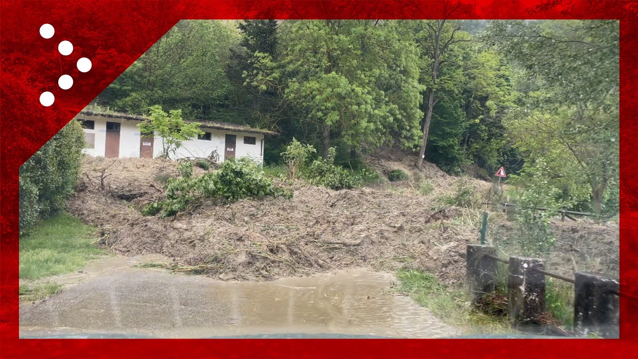 Fango sulle strade collinari del bolognese: camera car a Casalfiumanese