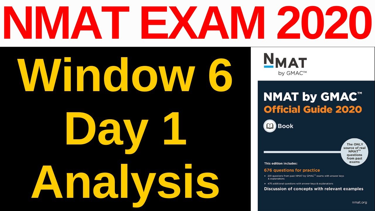 NMAT 2020 Exam Window 6 Day 1 Analysis [New Changes, Expected Cut-Off, New Pattern, Difficulty]