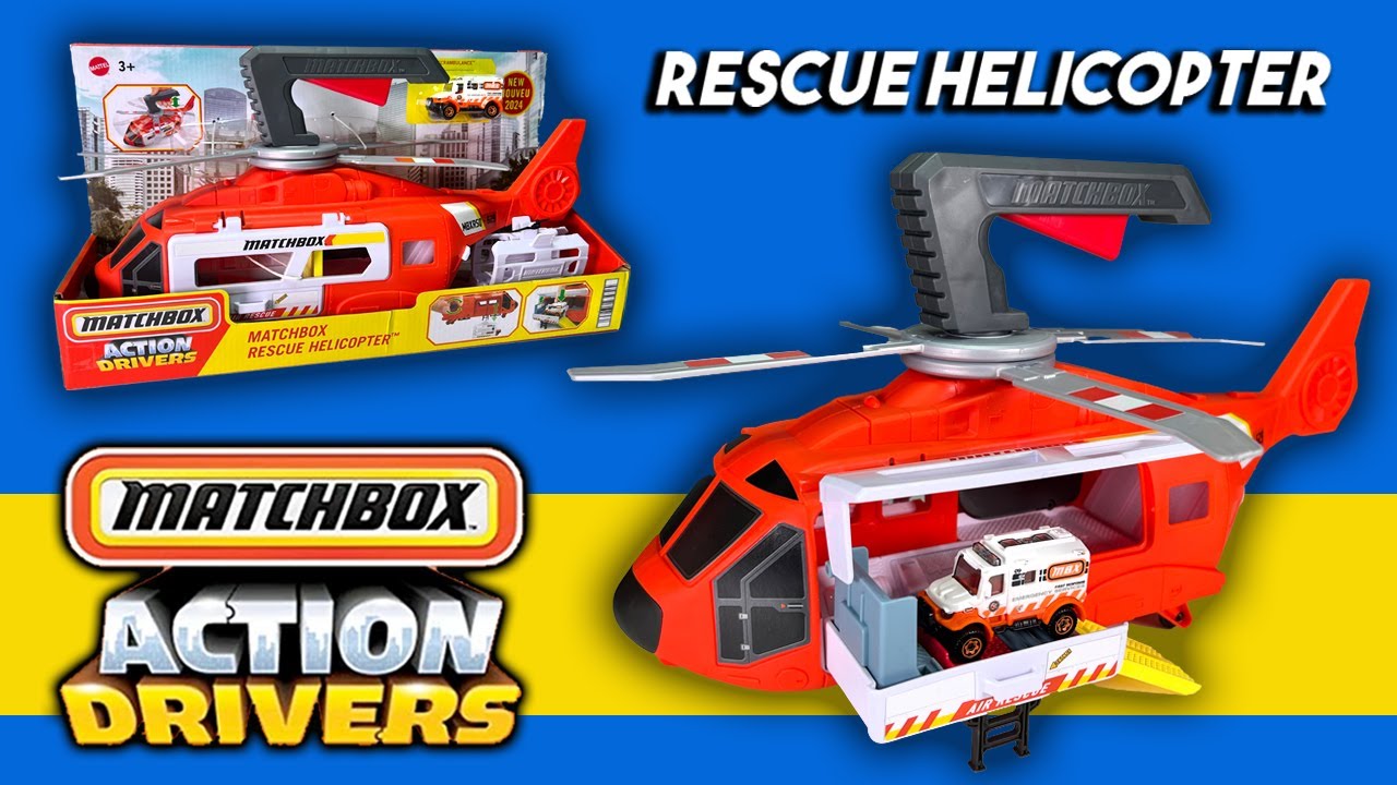 2024 Matchbox Action Drivers Matchbox Rescue Helicopter - The Best Vehicle Based Action Driver Yet?!