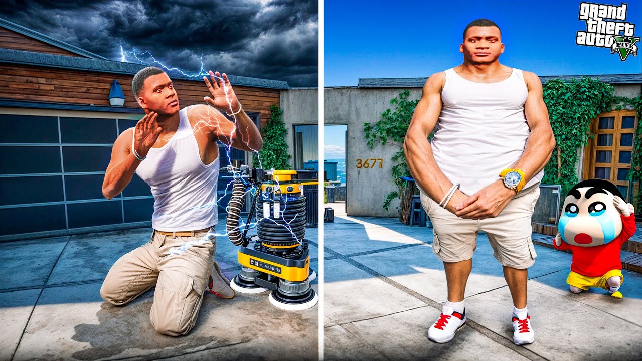 Franklin Changes Into Different Strongest Persons In GTA 5!