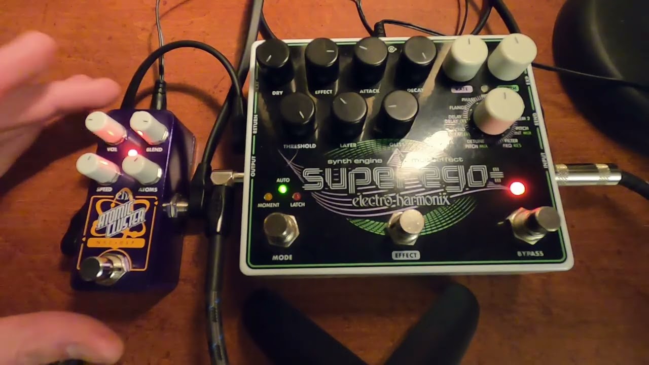 EHX Atomic Cluster in effects loop of Superego+  That's not a smoke alarm