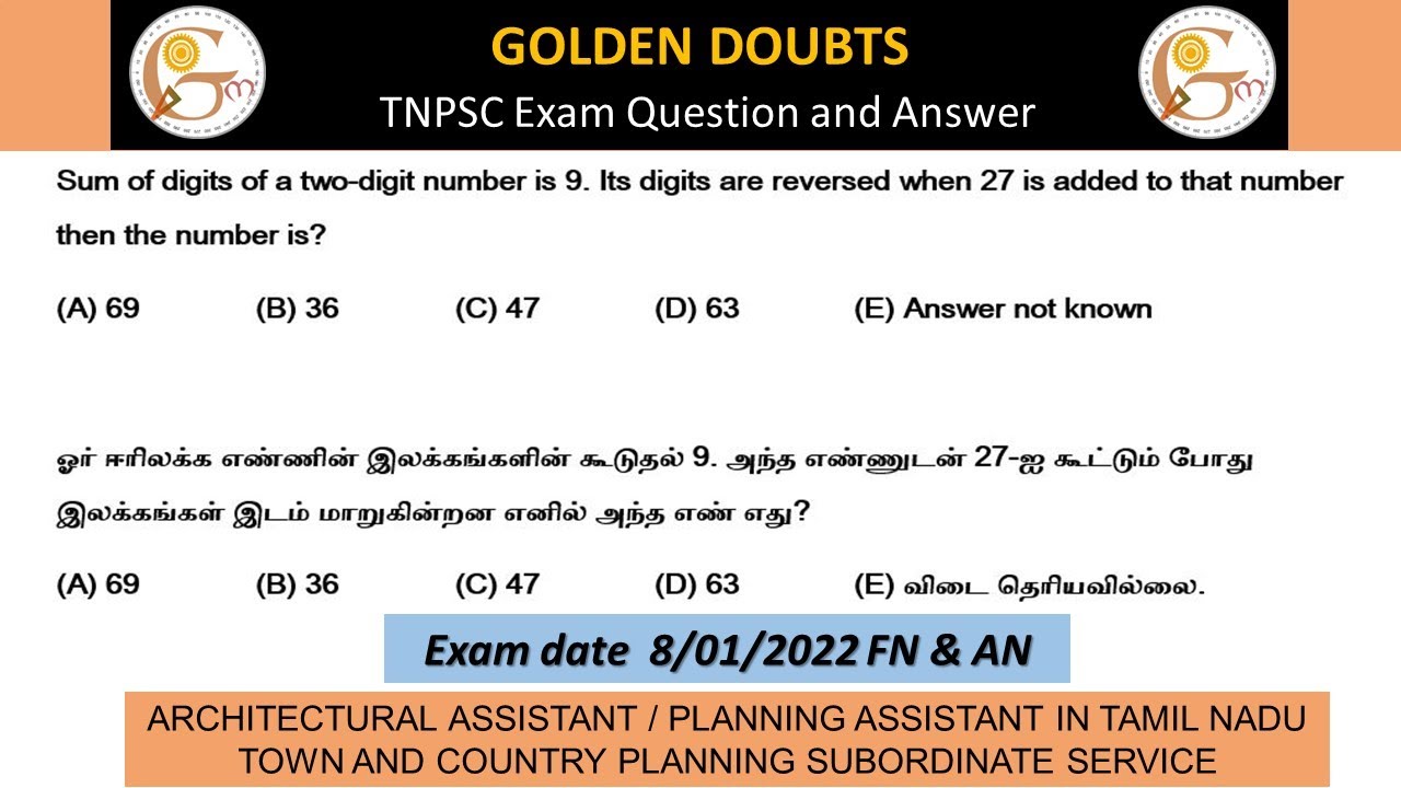 Sum of digits of a two-digit number is 9. Its digits are reversed when 27 is added to that number...