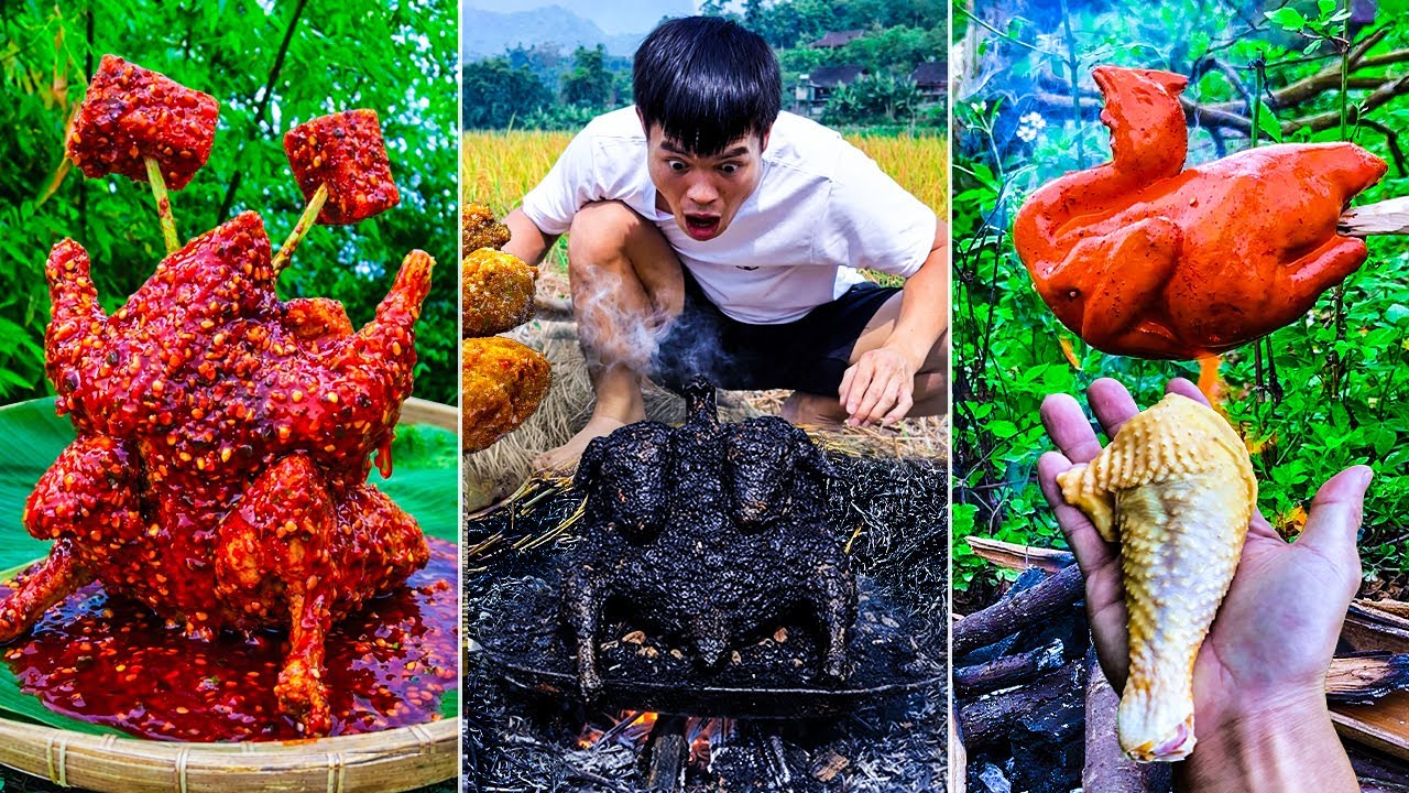 Best real chicken food ever! | Whole Crispy Fried Chicken, Grilled Chicken | TikTok Funny Videos