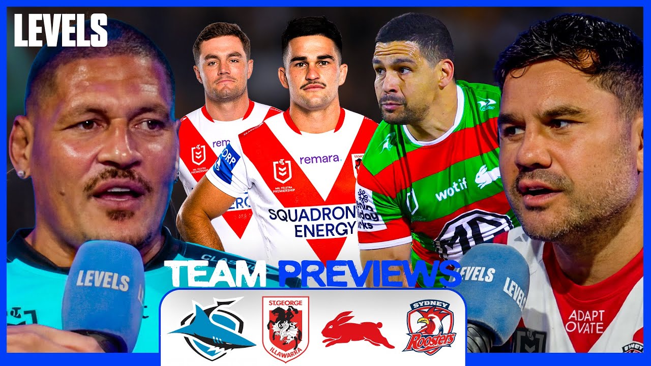NRL 2026 PREVIEWS: SYDNEY ROOSTERS, CRONULLA SHARKS, SOUTH SYDNEY RABBITOHS, ST GEORGE DRAGONS