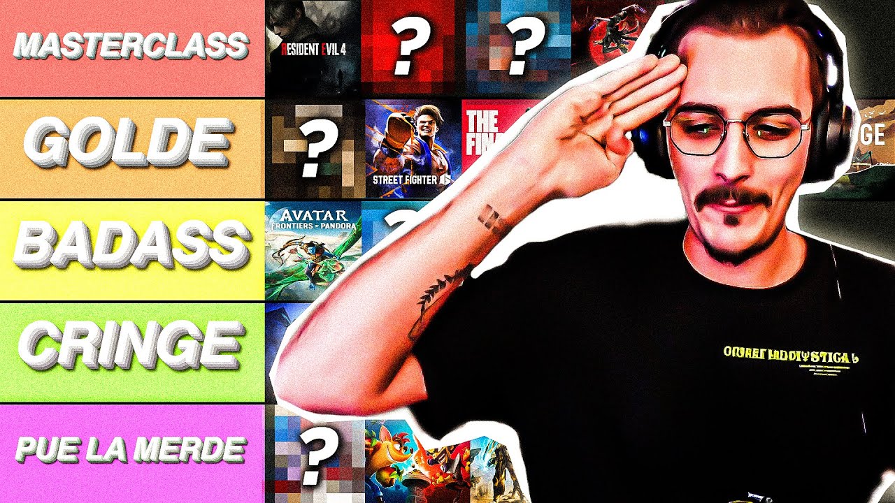 JE VAIS ME FAIRE DES ENNEMIS 🤕 | Tier List jeux vidéos de 2023