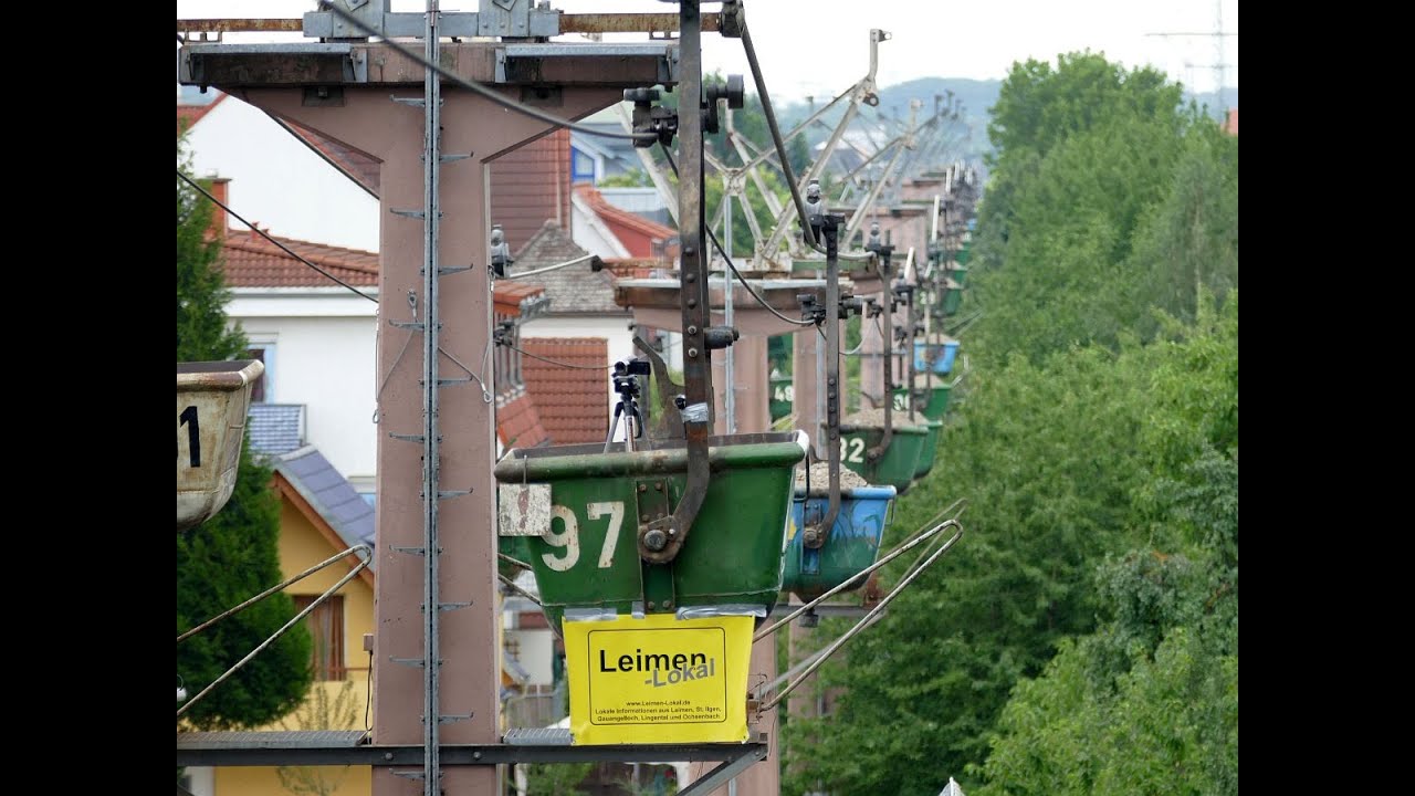 Mit der Materialseilbahn von HeidelbergCement von Nußloch nach Leimen (Final)