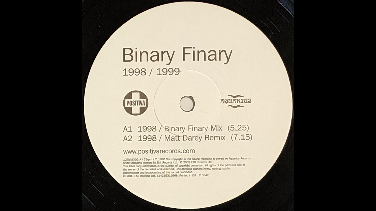{Vinyl} Binary Finary - 1998 (Binary Finary Mix)