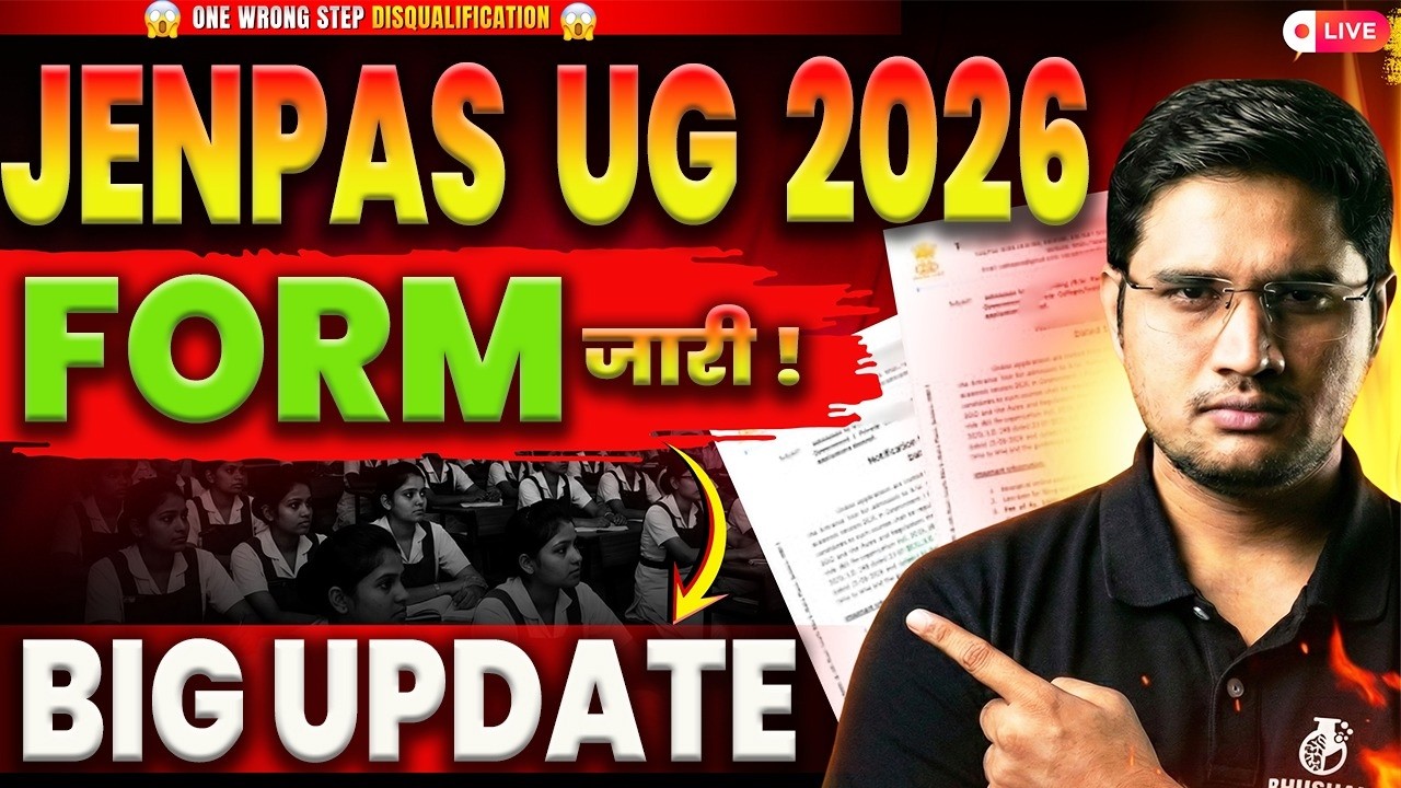 JENPAS UG 2026 Form Fill Up | Documents Required & Eligibility | Big Update! 🚨