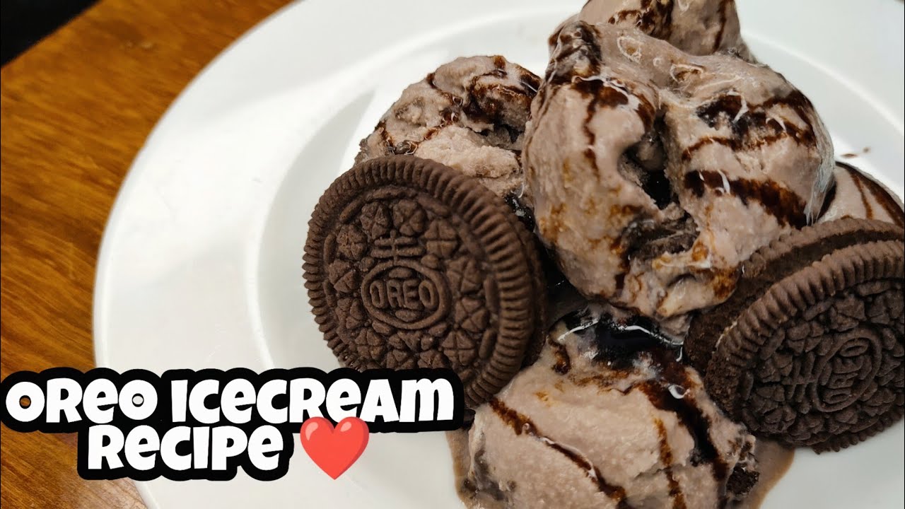 How to make Oreo biscuit Icecream at home without Milk powder | Oreo icecream|Homemade Oreo icecream