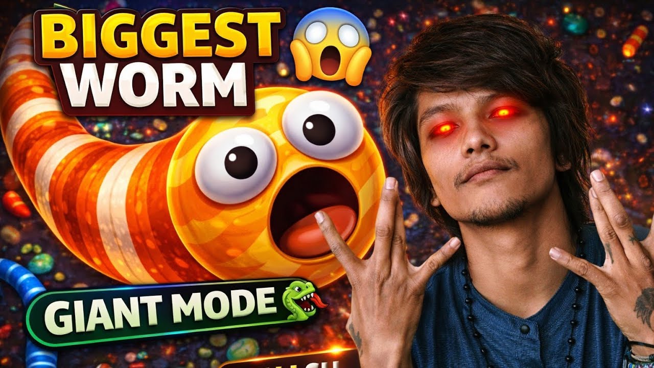 Worms Zone Gameplay | Giant Worm Challenge 🐍